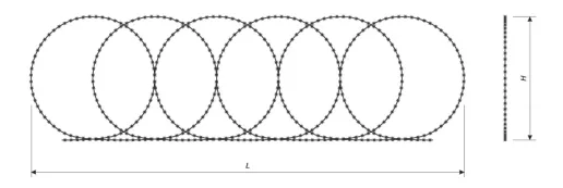 Drawing of flat barrier